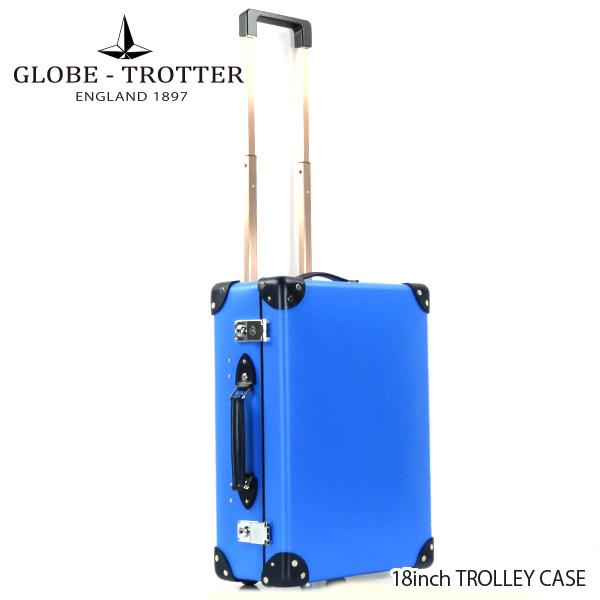 Globe Trotter グローブトロッター Special Editions 18inch Royal/Navy 18インチ トローリーケース スーツケース 約28L 1泊〜2泊 GTCRURN18TC｜lag-onlinestore