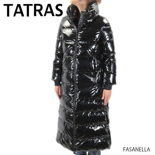 【L】TATRAS 21年モデル ダウンコート ロング丈 黒 TATRAS（タトラス） FASANELLA ファサネラ ダウンコート ロング丈