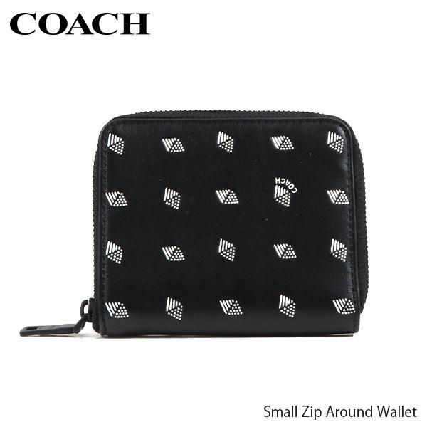 COACH コーチ Small Zip Around Wallet スモール ジップ アラウンド ウォレット ロゴ 二つ折り財布 メンズ 29695 L77｜lag-onlinestore