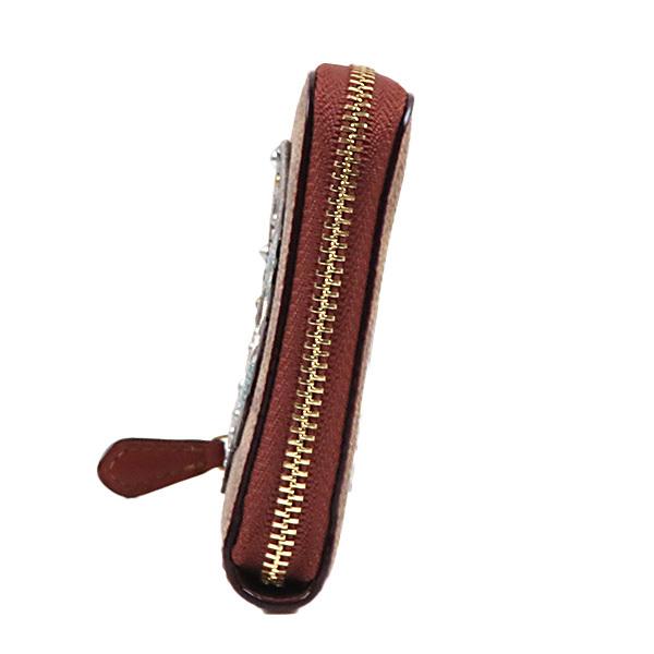 COACH（コーチ） Small Zip Around Signature Canvas Wallet スモール