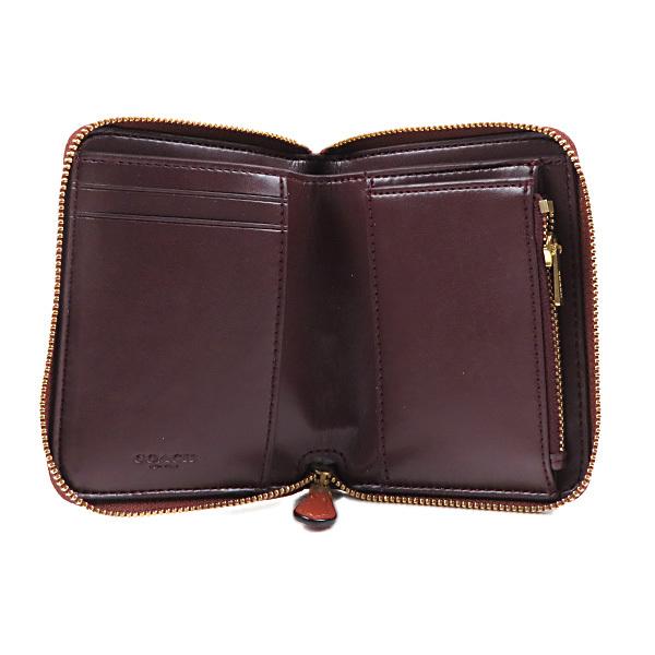 COACH（コーチ） Small Zip Around Signature Canvas Wallet スモール