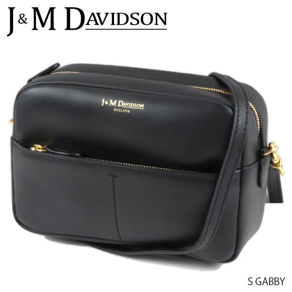 美品☆J&M DAVIDSON ギャビー ショルダーバッグ 黒 レザー 本革 J&M Davidson（J＆Mデヴィッドソン） ジェイアンドエムデヴィッドソン