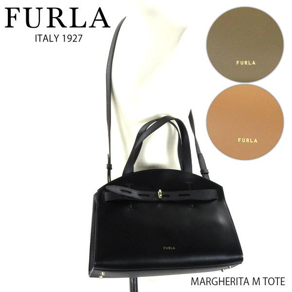【新品、未使用品】FURLA フルラ マルゲリータ　トートバッグ　ブラック FURLA（フルラ） MARGHERITA M TOTE マルゲリータ トートバッグ