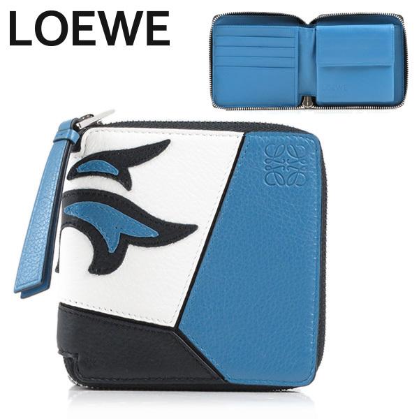 レディースファッション Square Loewe Zip 二つ折り財布 財布 ロエベ Onlinestore Zip レザー財布 1195 109 15 M Puzzle コンパクトジップウォレット レディース Lag Wallet