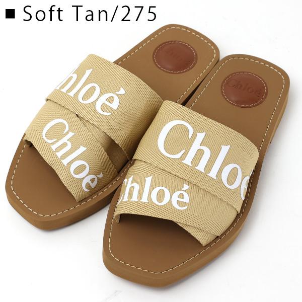 Chloe（クロエ） WOODY LOGO Flat mules ウッディ ロゴ サンダル