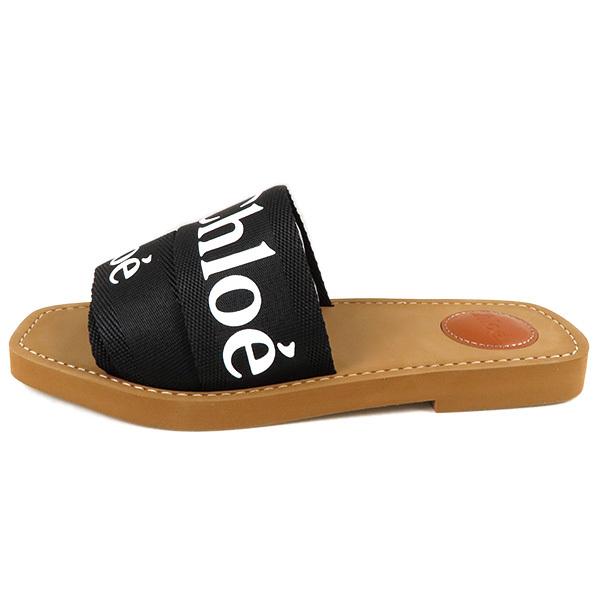 Chloe（クロエ） WOODY LOGO Flat mules ウッディ ロゴ サンダル