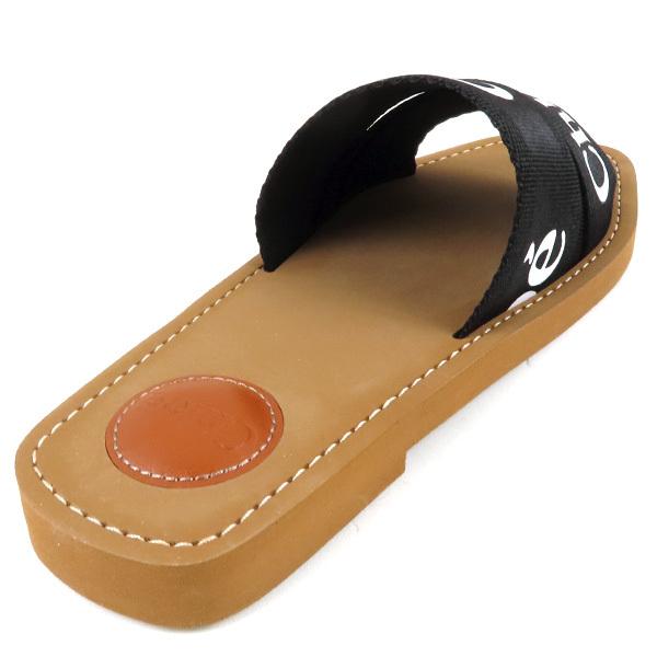 Chloe クロエ WOODY LOGO Flat mules ウッディ ロゴ サンダル フラット  