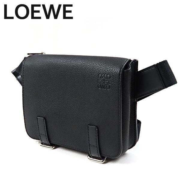 【極美品】 LOEWE　ロエベ ミリタリー　バムバック　ボディバッグ ブラック LOEWE（ロエベ） MILITARY BUMBAG ミリタリーバムバッグ ウエスト
