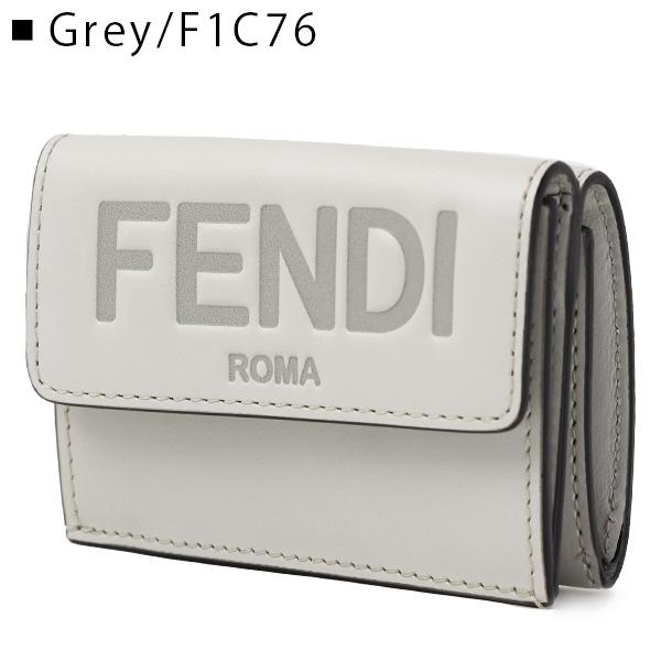 ひ*け様 【美品】フェンディ 8M0395 フェンディローマ マイクロ 三つ折り FENDI（フェンディ） ローマ マイクロ トリフォールド レザー