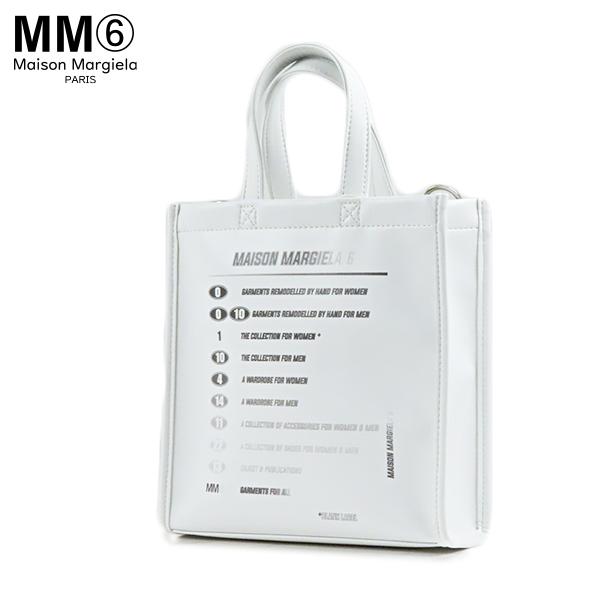 Maison Margiela 15AW ショッパー レザートートバッグ 白タグ MM6 Maison Margiela エムエム6 メゾンマルジェラ モトクロス ロゴ