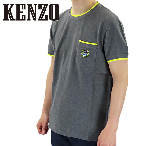 KENZO ケンゾー KENZO PIQUE T-SHIRT F755TS0014BA 97 ケ Tシャツ タイガー 刺繍 半袖 クルーネック メンズ｜lag-onlinestore