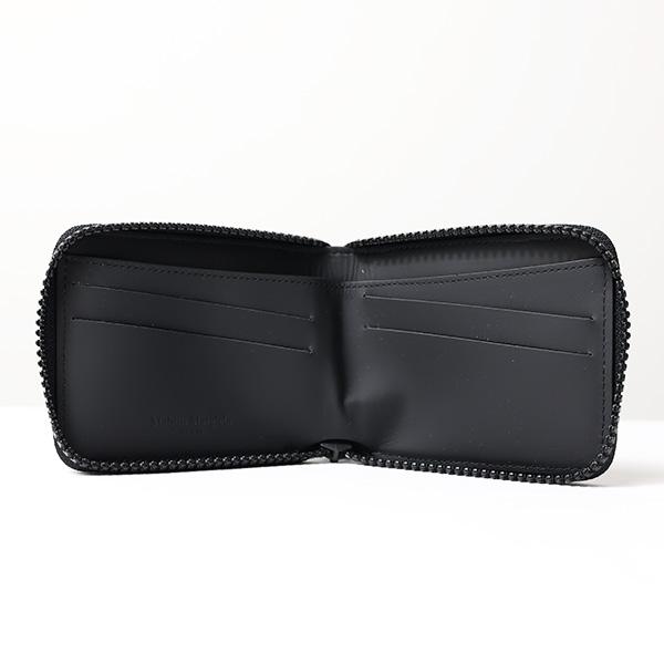 正規品　メゾン マルジェラ ラウンドファスナー二つ折り小銭入れ Maison Margiela メゾンマルジェラ ラウンドファスナー グレインレザー