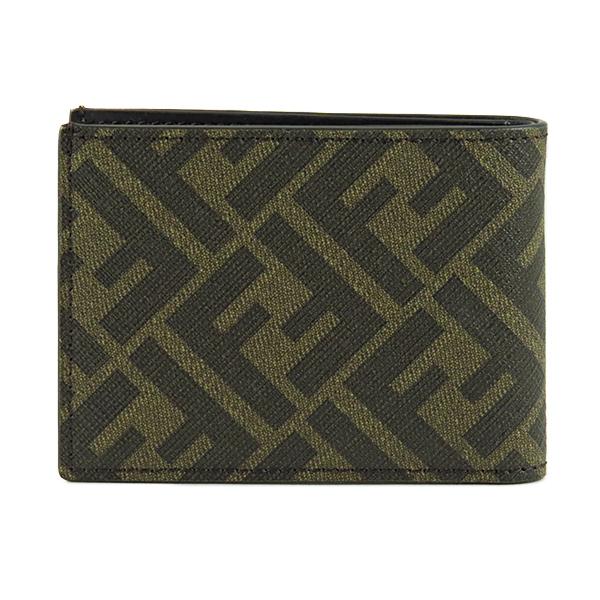 Fendi 二つ折り財布 FFロゴデザイン FENDI フェンディ 2つ折り財布/FF SQUARED BI-FOLD WALLET メンズ