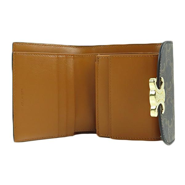 CELINE（セリーヌ） TRIOMPHE CANVAS SMALL FLAP WALLET 10D782CQH