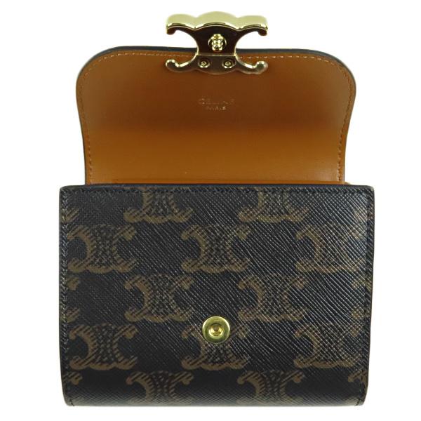 CELINE（セリーヌ） TRIOMPHE CANVAS SMALL FLAP WALLET 10D782CQH