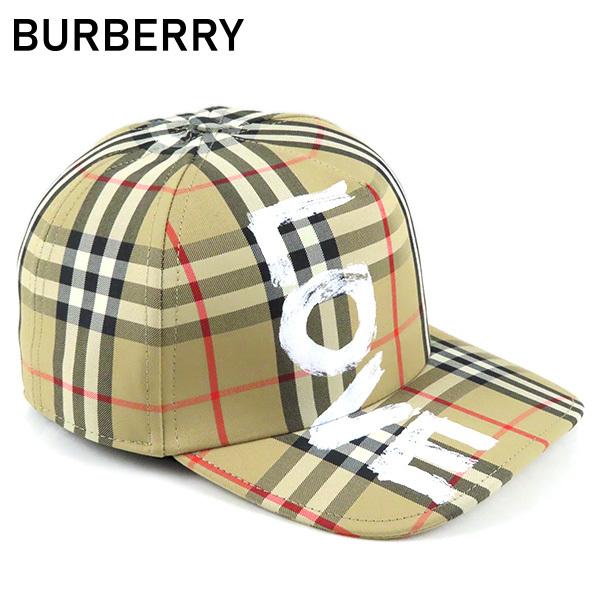 BURBERRY（バーバリー） EMBROIDERED FABRIC BASEBALL CAP 8037789
