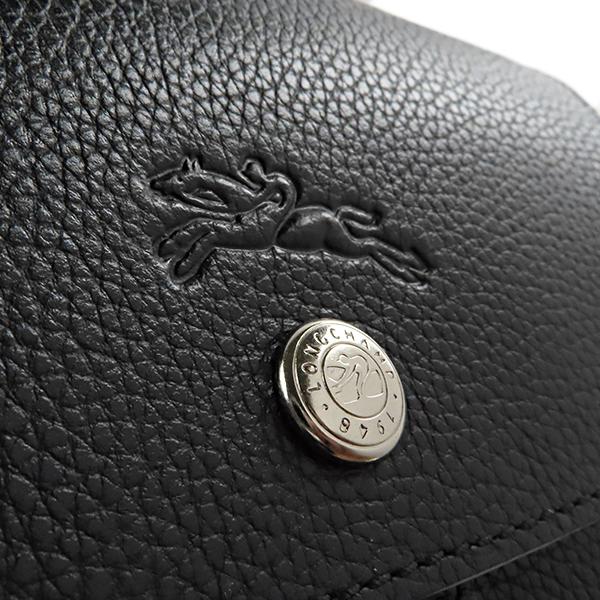 美品✨ ロンシャン ル・フローネ リュック A4可 レザー シボ革 ブラック LONGCHAMP Longchamp ロンシャン LE FOULONNE ル・フローネ