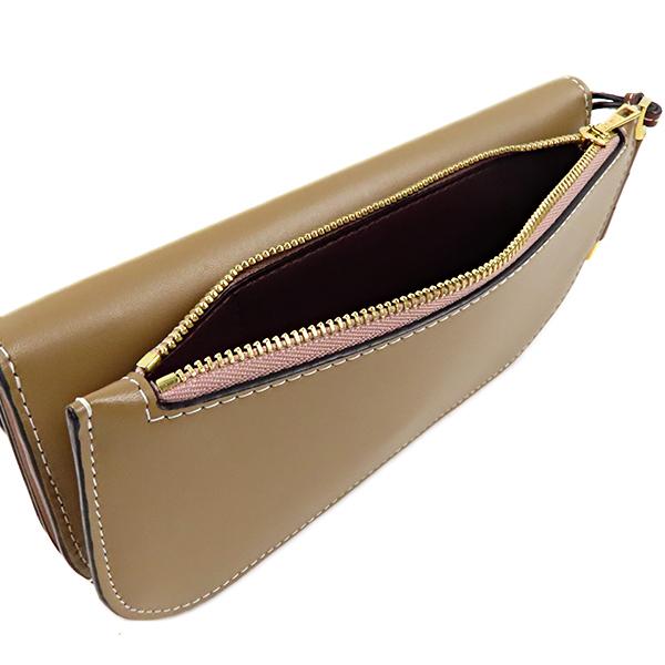 LOEWE ベージュ レザー 長財布 ロエベLOEWE 長財布 アナグラムコンチネンタルバッグ財布