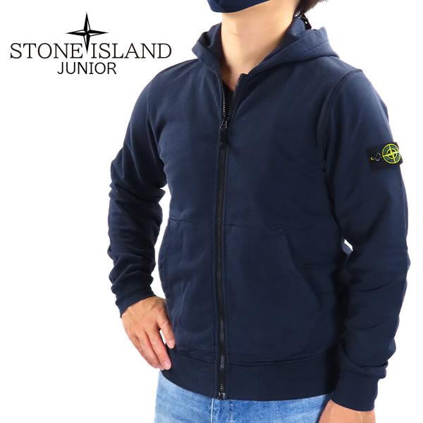 STONE  JUNIOR ブラックパーカー STONE ISLAND（ストーン アイランド） STONE ISLAND JUNIOR ジュニア