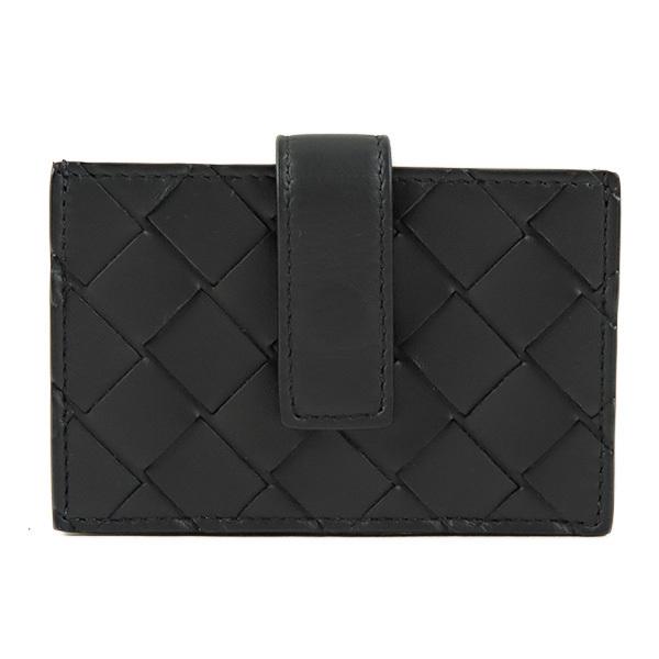 【付属品付】ボッテガヴェネタ ケース/カーフ/黒/1️⃣✨✨✨ BOTTEGA VENETA（ボッテガ・ヴェネタ） ボッテガベネタ Card Case