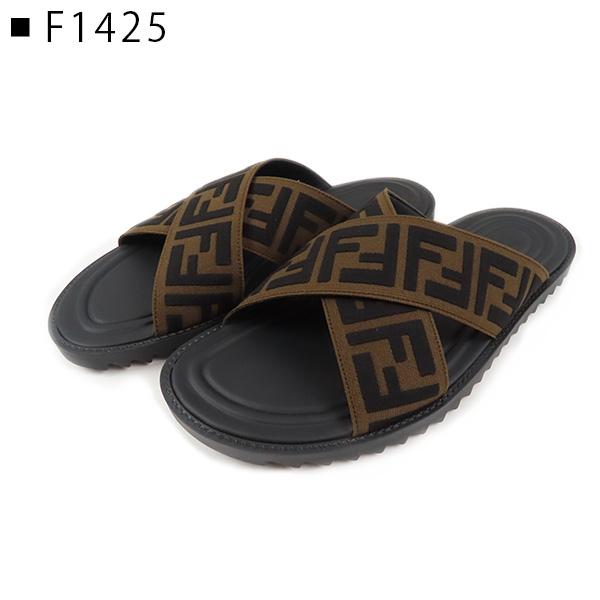 FENDI フェンディ FF Logo Cross Slider Slippers 7X1222 A63T FENDI フェンディ FF Logo Cross Slider Slippers 7X1222 A63T