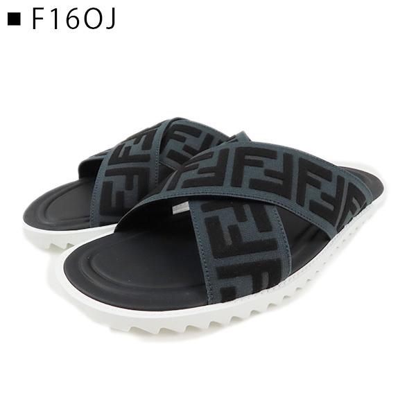 FENDI フェンディ FF Logo Cross Slider Slippers 7X1222 A63T FENDI フェンディ FF Logo Cross Slider Slippers 7X1222 A63T