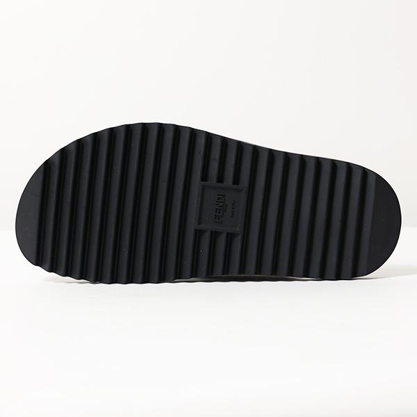 FENDI フェンディ FF Logo Cross Slider Slippers 7X1222 A63T FENDI フェンディ FF Logo Cross Slider Slippers 7X1222 A63T