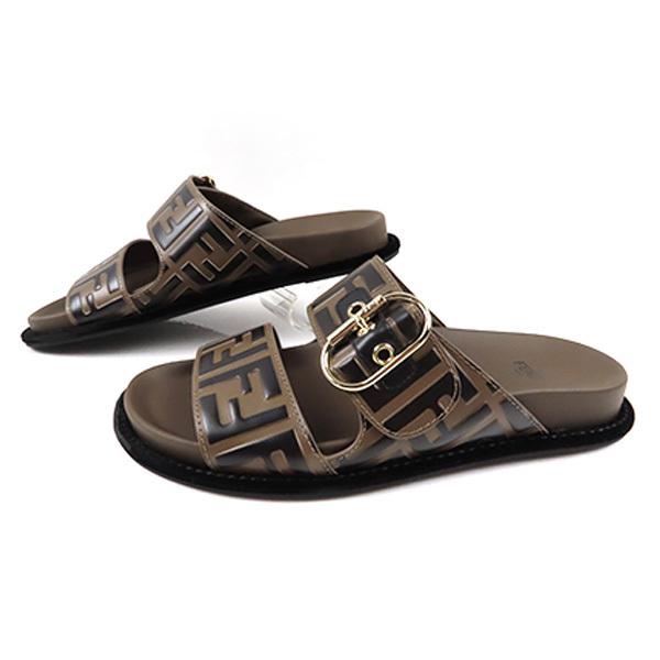 FENDI フェンディ FF Logo Slider Slippers 8X6749 A5JX F1425 FENDI フェンディ FF Logo Slider Slippers 8X6749 A5JX F1425