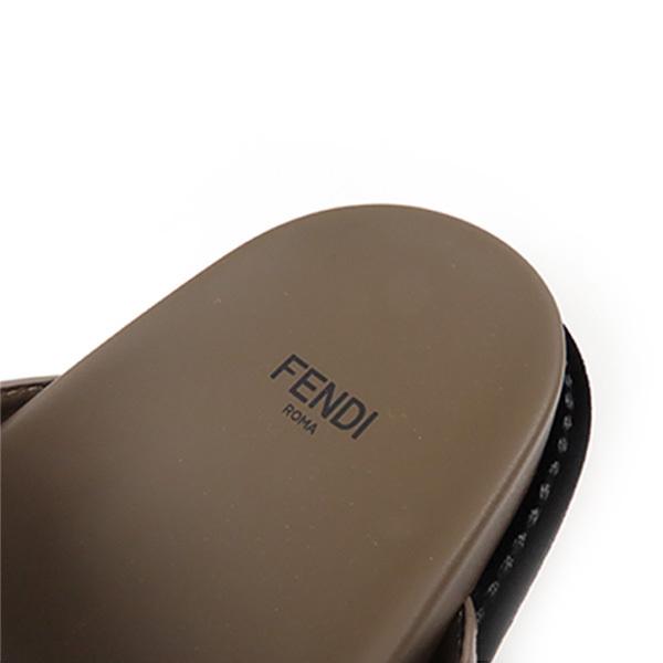 FENDI フェンディ FF Logo Slider Slippers 8X6749 A5JX F1425