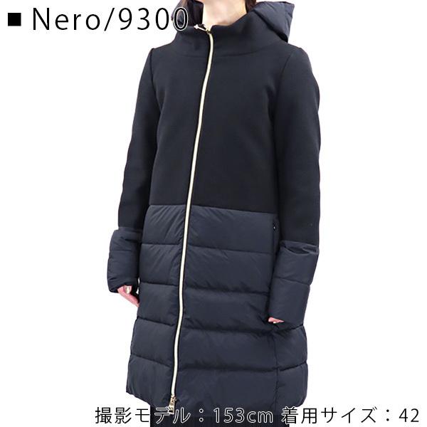 HERNO（ヘルノ） ダウンコート 異素材 レディース PI0848D 39601 19288 9300 9290 1100 : LaG ...