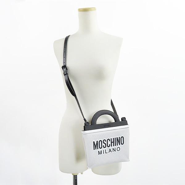 MOSCHINO モスキーノ Logo Mesh Shoulder Bag A75788221 1001 ロゴ  