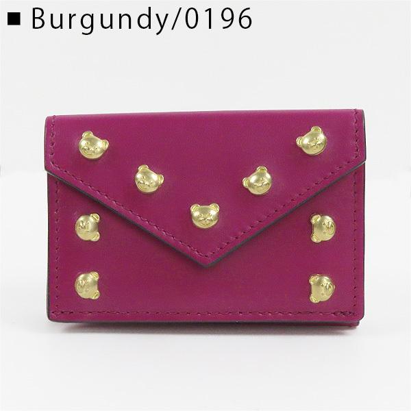 MOSCHINO モスキーノ Teddy Bear Studded Wallet A81088001 0196 MOSCHINO モスキーノ Teddy Bear Studded Wallet A81088001 0196