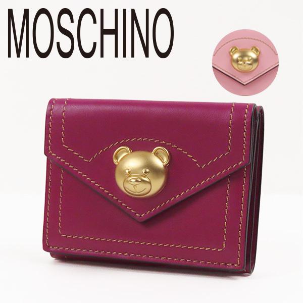MOSCHINO（モスキーノ） Teddy Bear Studded Wallet A81128006 0196