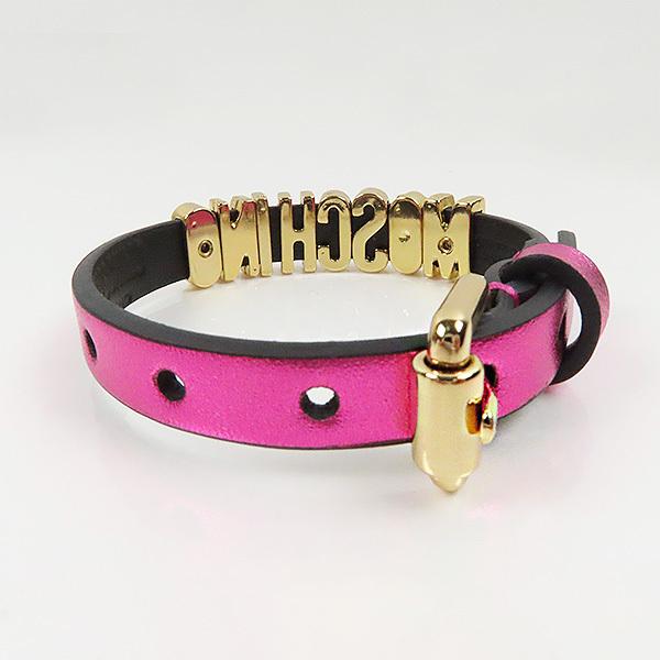 MOSCHINO（モスキーノ） Crystal Embellished Logo Bracelet A77578011
