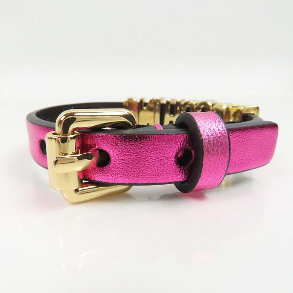 MOSCHINO（モスキーノ） Crystal Embellished Logo Bracelet A77578011