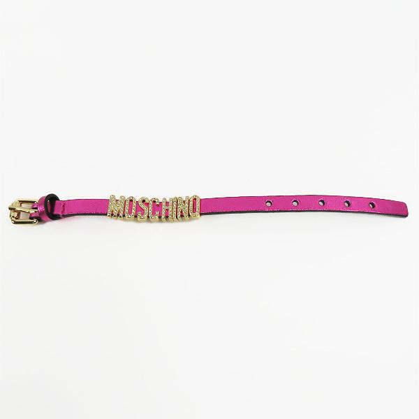 MOSCHINO（モスキーノ） Crystal Embellished Logo Bracelet A77578011