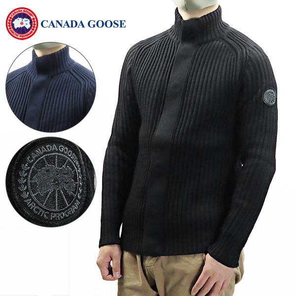 美品 カナダグース 6917M シルバータウン ブルゾン カーディガン ニット CANADA GOOSE（カナダグース） Silvertown Sweater 6917M シルバー