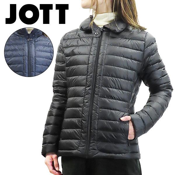 Jott ジョット Anna アンナ アウター ダウンジャケット パッカブル ノーカラー ジップアップ インナーダウン ロゴ レディース 21h 5900 Ann 期間限定特別価格