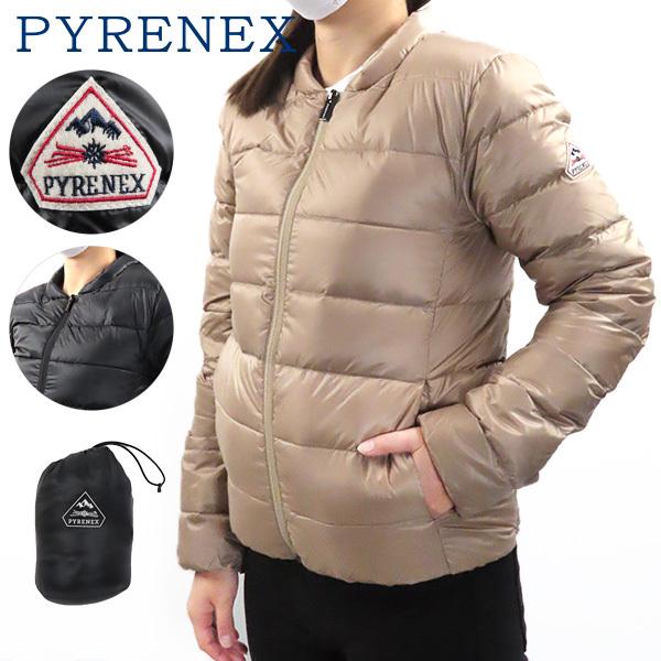 Pyrenex ピレネックス Suyen Hwq018 ダウンジャケット ノーカラー パッカブル カラビナ付き ライトダウン ショート丈レディース 最大60 オフ