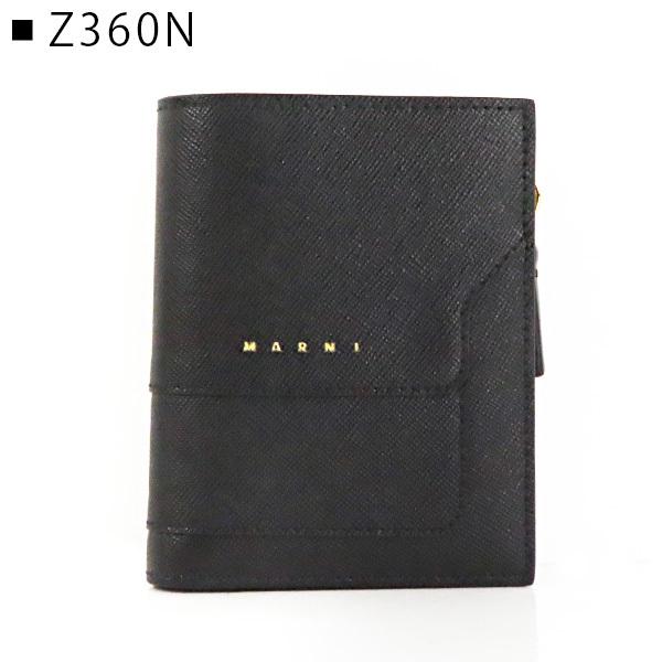MARNI（マルニ） BILLFOLD WALLET W/ZIP PFMO0054U0 LV520 Z360N BLACK