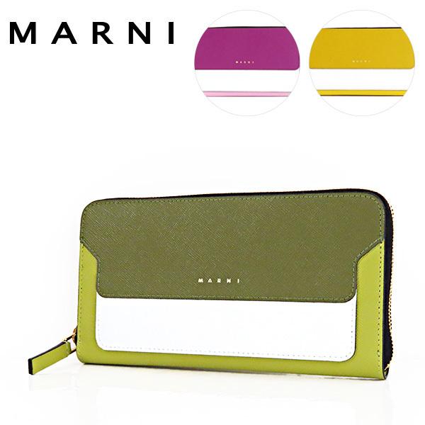 Marni マルニ Long Zip Around 財布 Pfmoe11u11 本革 Lv5 レディース Z502n Z503n Z504n 本革
