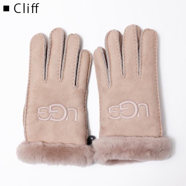 UGG（アグ） W SHEEPSKIN EMBROIDER GLOVE 20931 シープスキン