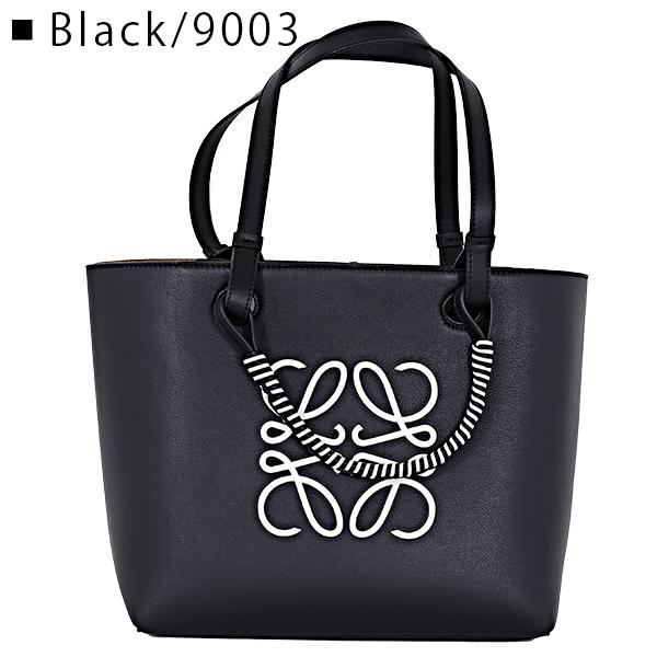 現行 極美品 LOEWE ロエベ バックル ジップ トートバッグ　アナグラム 黒 ロエベ アナグラムトート スモール A717S72X03 カーフ ブラック