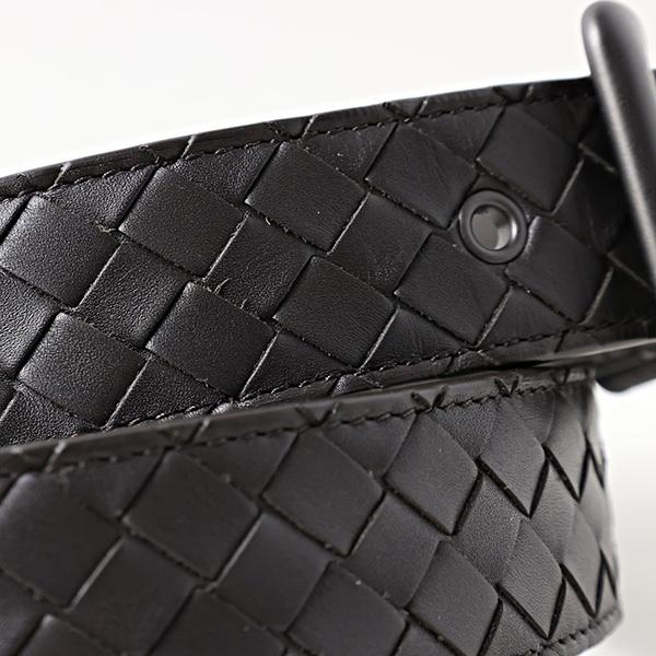 Bottega Veneta ブラックレザー BOTTEGA VENETA ボッテガヴェネタ MENS BELTS CLASSIC