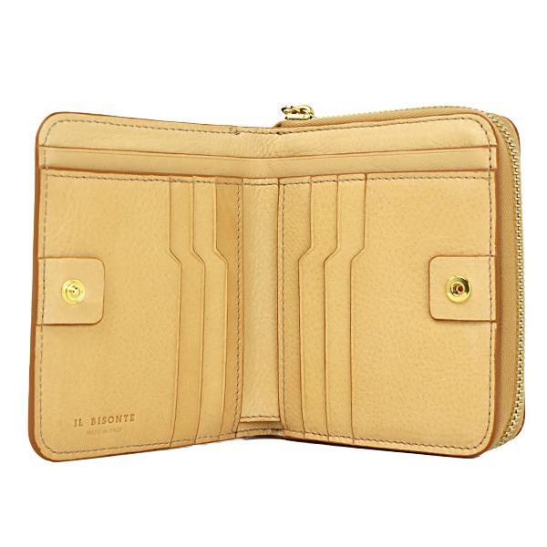 IL BISONTE イルビゾンテ SMALL WALLET SSW003 PVX001 折りたたみ財布の画像