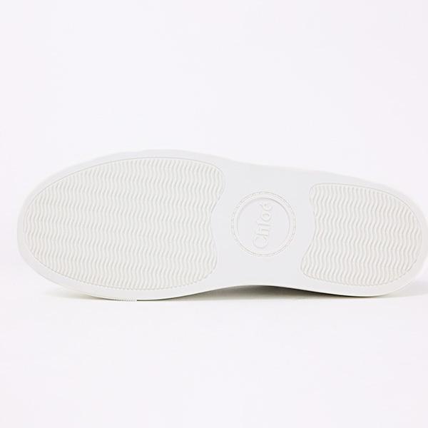Chloe クロエ LAUREN Low cut sneaker CHC19S10842 101  スニーカー レザー ロゴ  ローカット レディースの画像