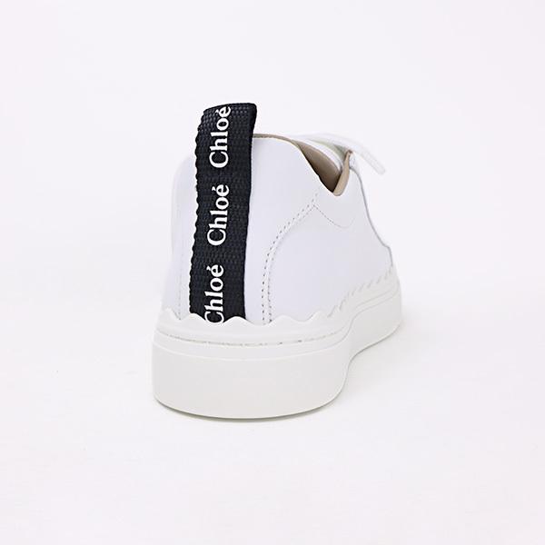 Chloe クロエ LAUREN Low cut sneaker CHC19S10842 101  スニーカー レザー ロゴ  ローカット レディースの画像