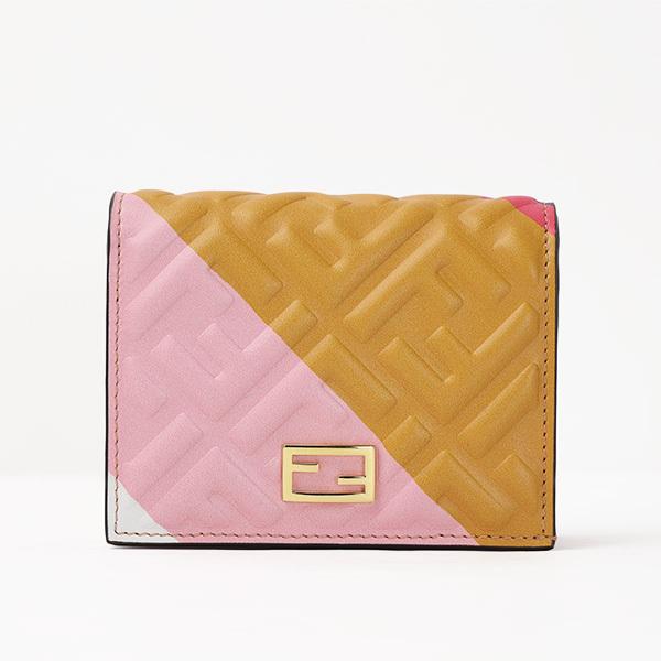 FENDI（フェンディ） Small Wallet Enbossed FF 二つ折り財布 ミニ財布