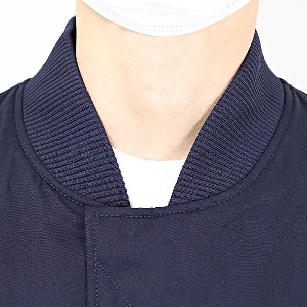 ケンゾー KENZO ボア ノーカラーコート M ネイビー新品 送料無料