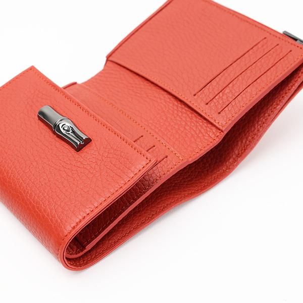 LONGCHAMP Longchamp ロンシャン COMPACT WALLET 30000 968 ロゾ